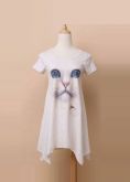 Vestido leve de gatinho
