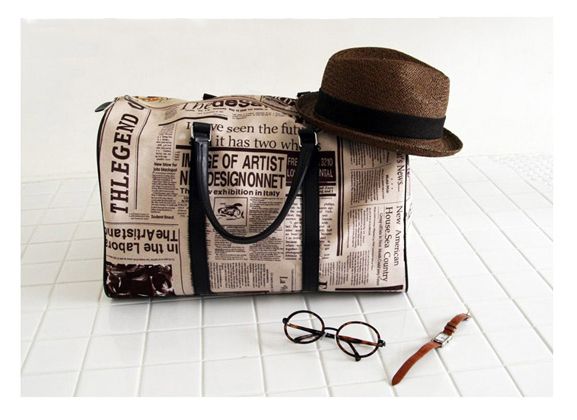 Bolsa impressão de jornais