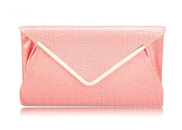 Clutch de couro envernizado
